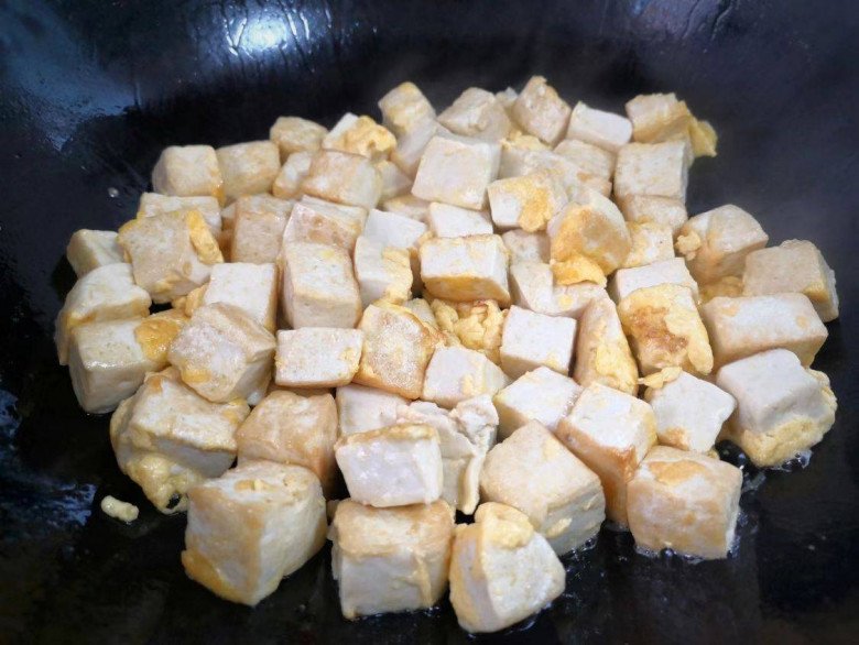 This fried tofu with leaves is both delicious and cheap, eat it a few times a week and still don't get bored - 5
