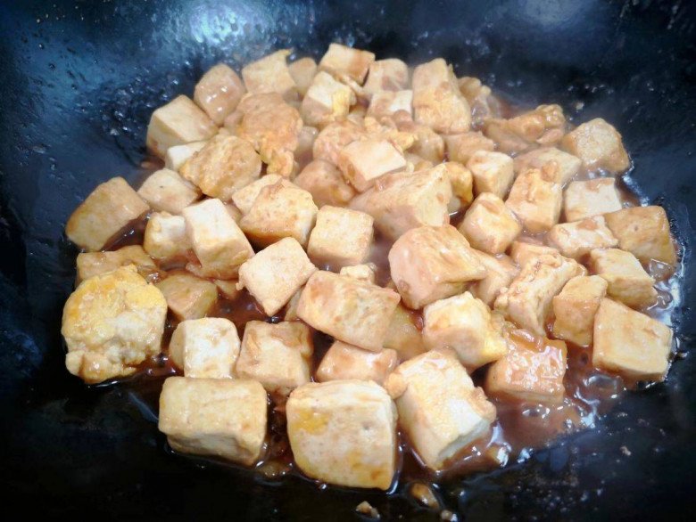This fried tofu with leaves is both delicious and cheap, eat it a few times a week and still don't get bored - 7