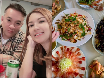 Nữ ca sĩ để tiền trong lu, chồng nấu toàn món thượng hạng