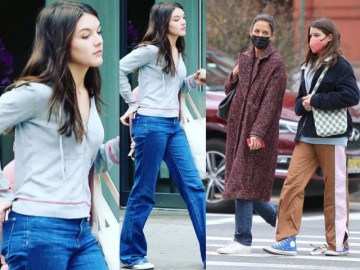 Suri thành tâm điểm chú ý với đôi chân dài miên man