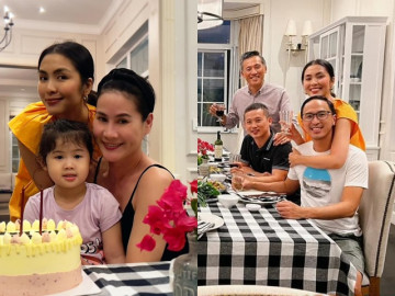 Tăng Thanh Hà tự nấu tiệc mừng sinh nhật bạn
