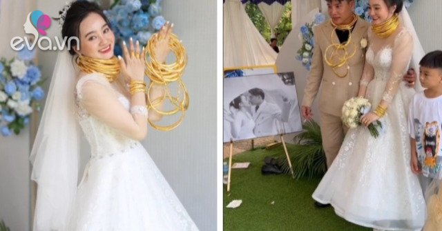 Terrible wedding in Binh Phuoc: The bride and groom carry 40 gold trees, revealing shocking family background
