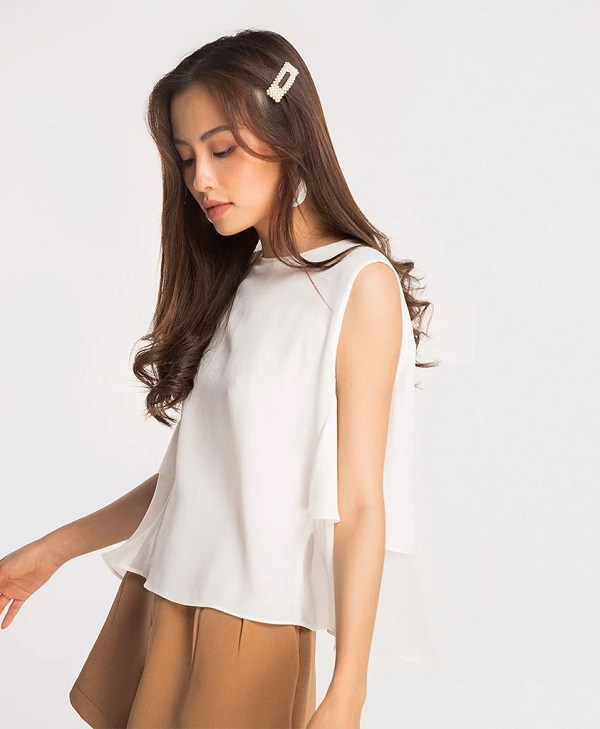 Take a look at 4 white shirt styles she must definitely buy this summer, dress up to be cool and sophisticated - 14