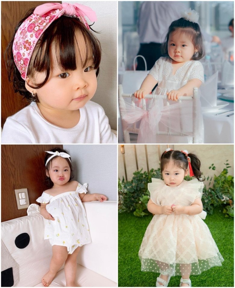 With a golden spoon since childhood, Pha Le's half-Korean daughter is beautified by her mother, wearing a golden mask - 10