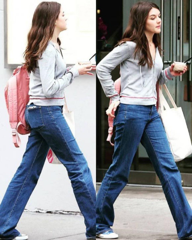 Suri Cruise trên phố.