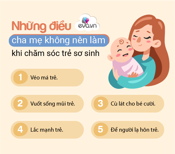 If you fully understand the harm, the mother definitely does not do this when taking care of a newborn baby - 4