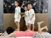 Làm mẹ - Cảnh bỉm sữa hài hước của Hải Băng khi 2 năm sinh 3 con