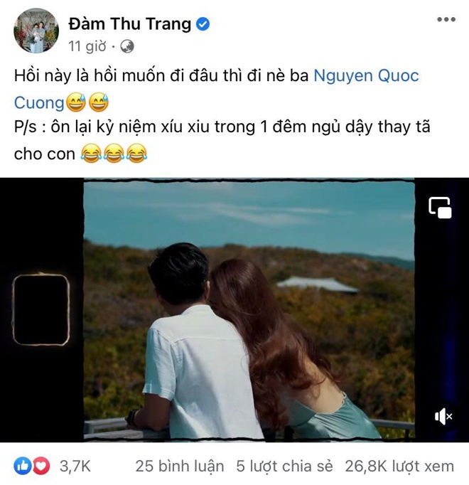 Dam Thu Trang released behind the scenes wedding photos that have never been published, which turned out to be related to the 