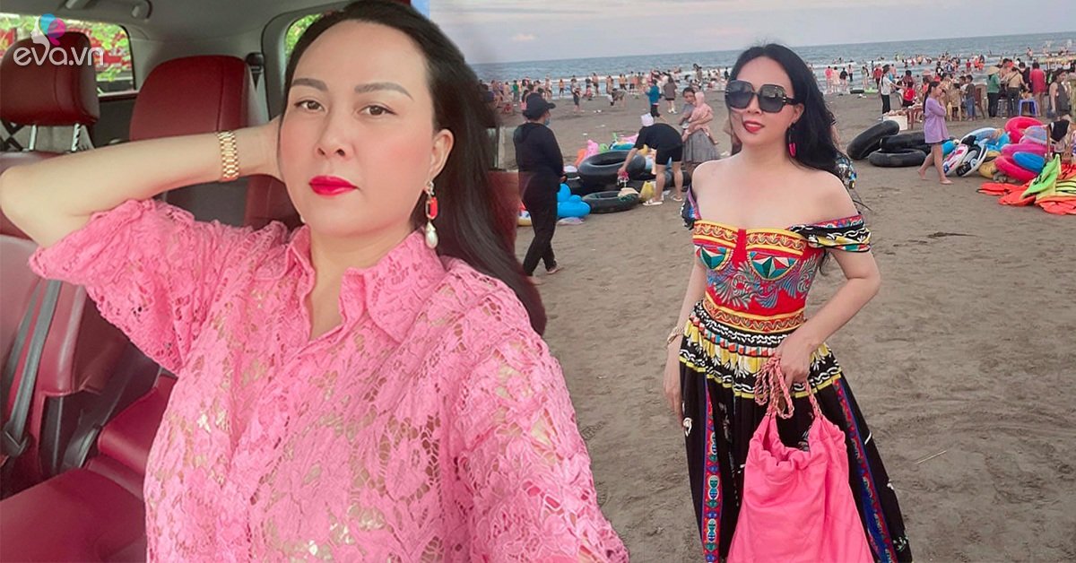 Phuong Chanel returned to Thanh Hoa’s hometown to go to the beach, dressed colorfully but extremely gout