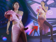 Thời trang - Thuỷ Tiên đi diễn mặc váy cắt xẻ tưng bừng đến rách, so với ngày xưa chưa là gì