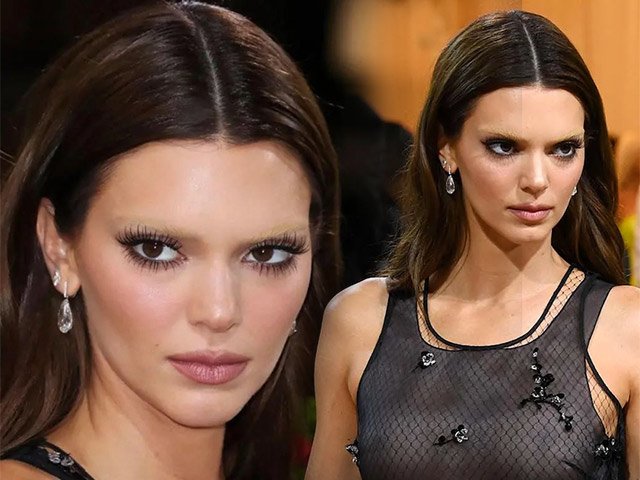 Kendall Jenner khoe vòng một đẹp tự nhiên, tẩy luôn hàng lông mày rậm rạp tại Met Gala