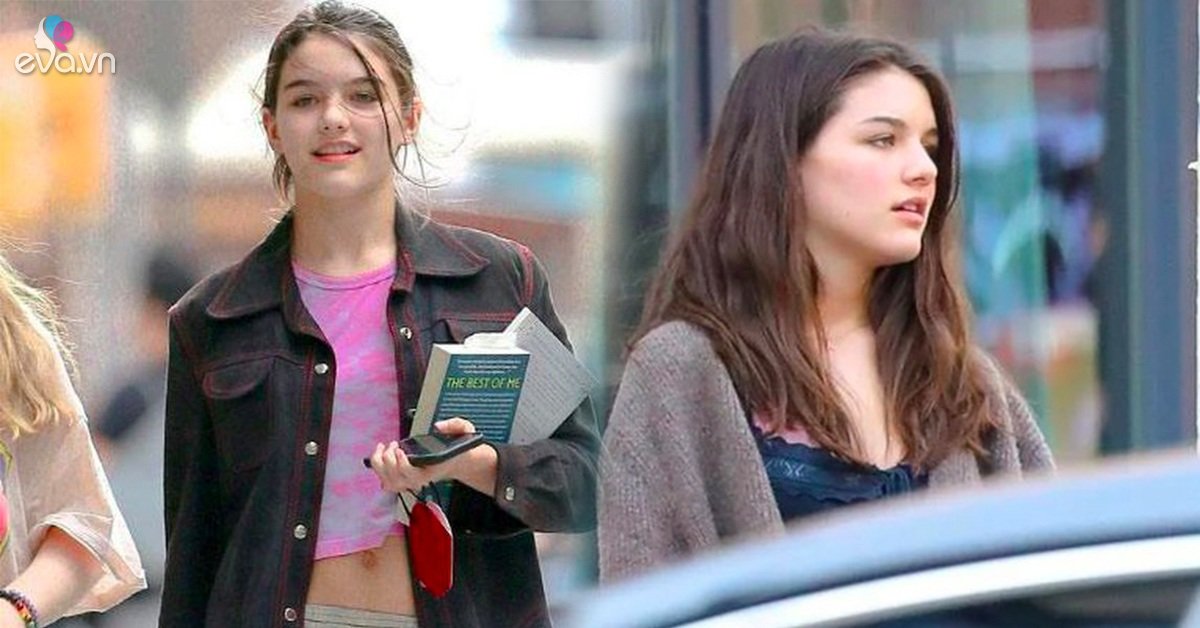 Suri Cruise successfully puberty, Hollywood princess standard angle even though her hair is messy