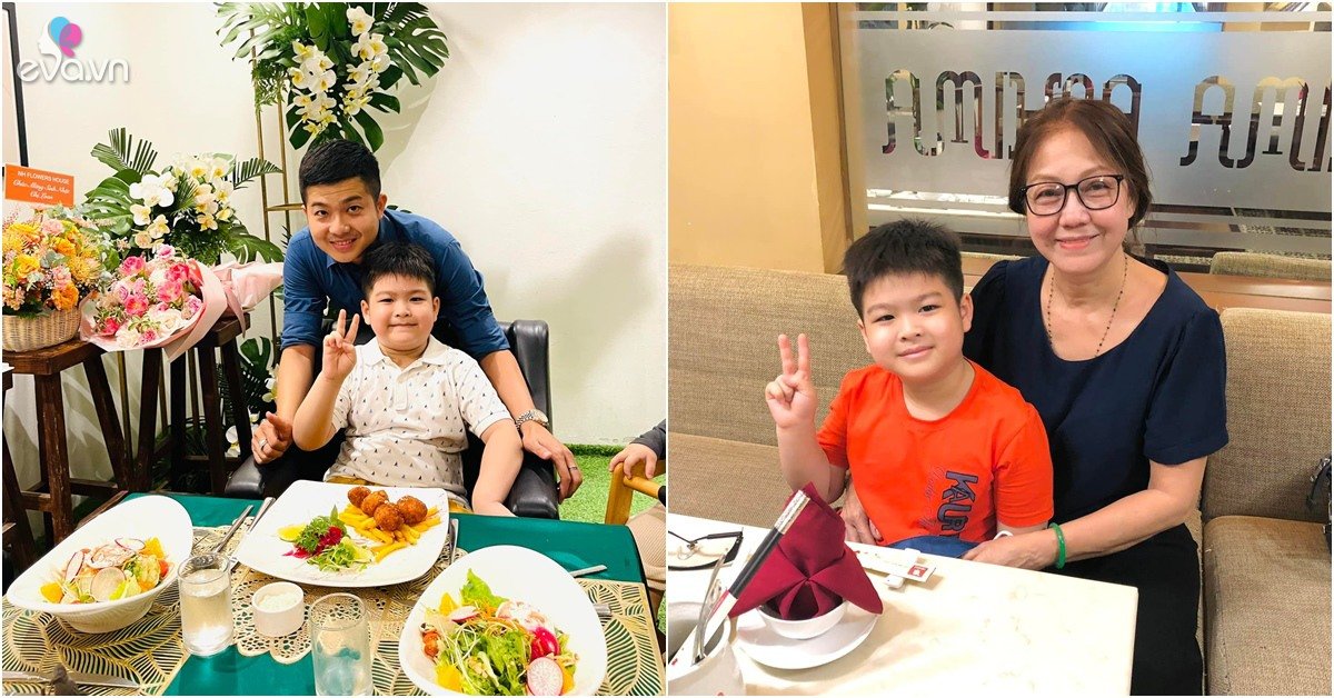 Ex-husband Nhat Kim Anh raises children well after divorce, a tall boy, affectionate with his mother