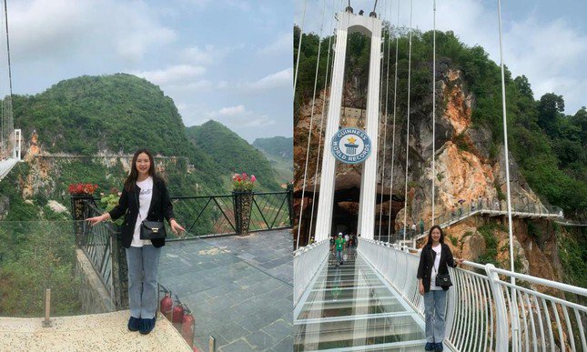 The world's longest walking glass bridge in Moc Chau: Tourists lament amp;#34;expensive plane ticketsamp;#34;  - 6