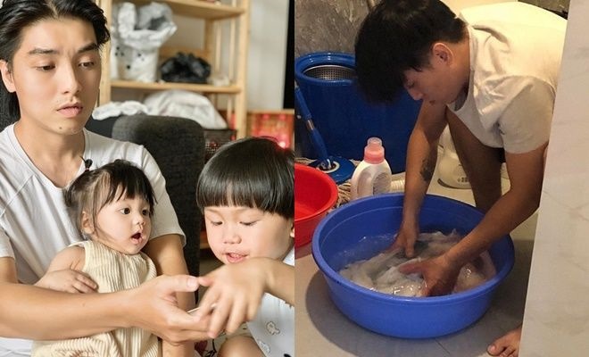 Vietnamese stars make good money, do housework: Quyen Linh is not afraid to do laundry, Truong Giang is standard amp;#34;her husband's #34;  - 7