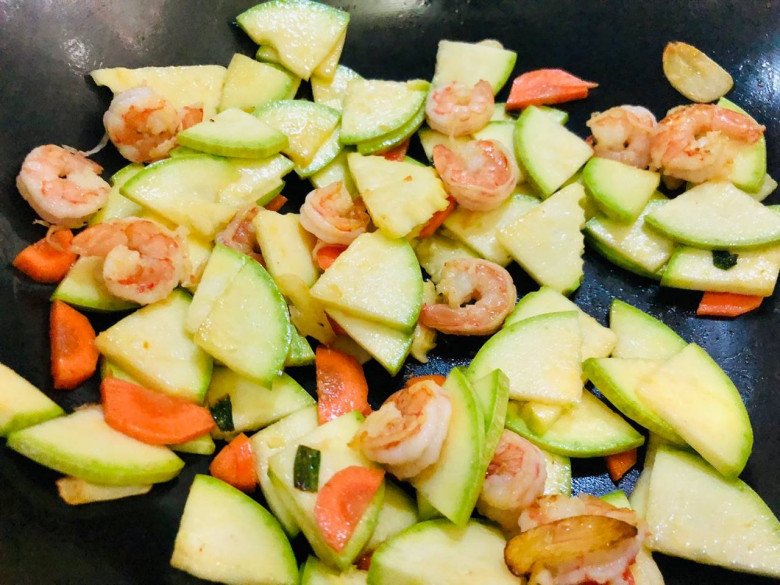 Stir-fried shrimp with this fruit increases calcium many times, both delicious and super nutritious - 5