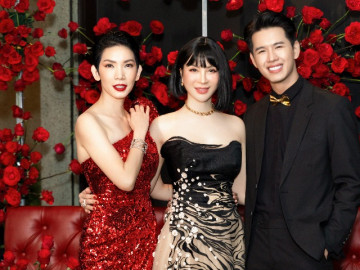 MC Thanh Mai trẻ trung đến chúc mừng Á quân Quý ông Hoàn mỹ đội Xuân Lan