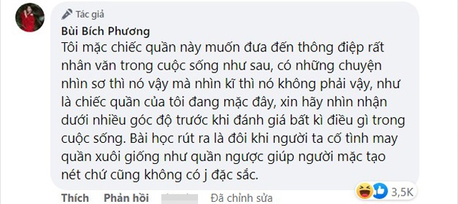 Bích Phương lăng xê quần mặc trái xuống phố, liền bị cả facebook nhắc nhở - 8