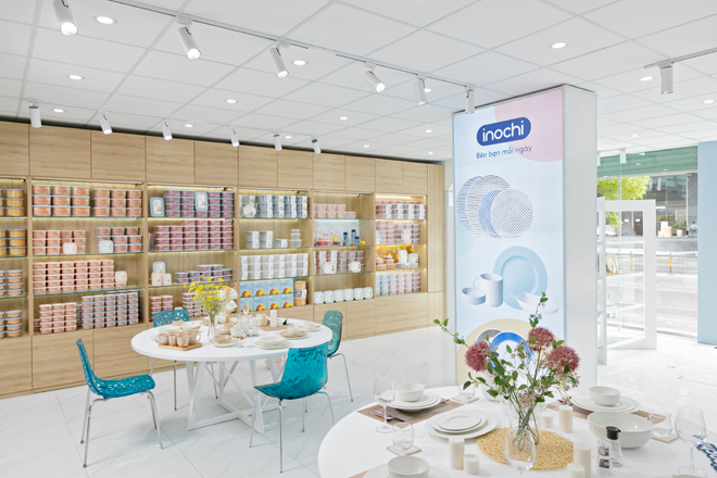 Bên trong một showroom bày bán các sản phẩm của Inochi