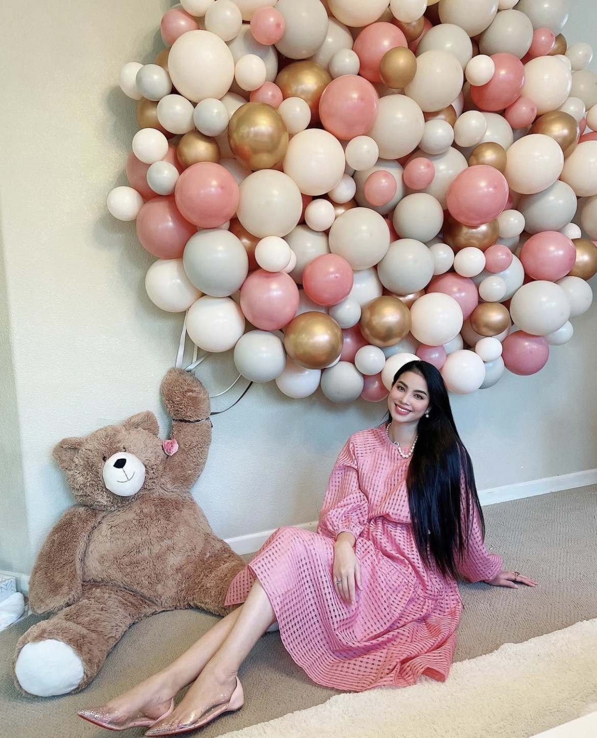 Two times giving birth, but Pham Huong is still in love with the pink princess style - 10