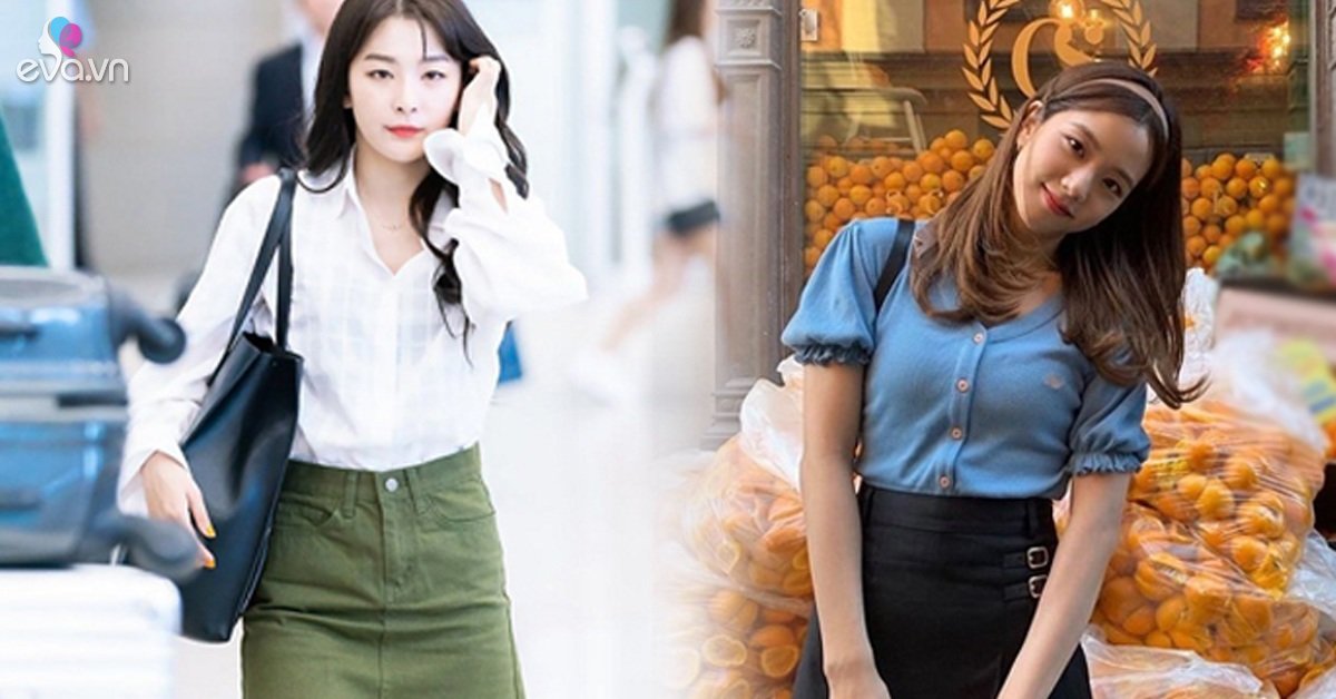 Korean stars coordinate with super pretty mini skirts, she looks tall and young when she wears them