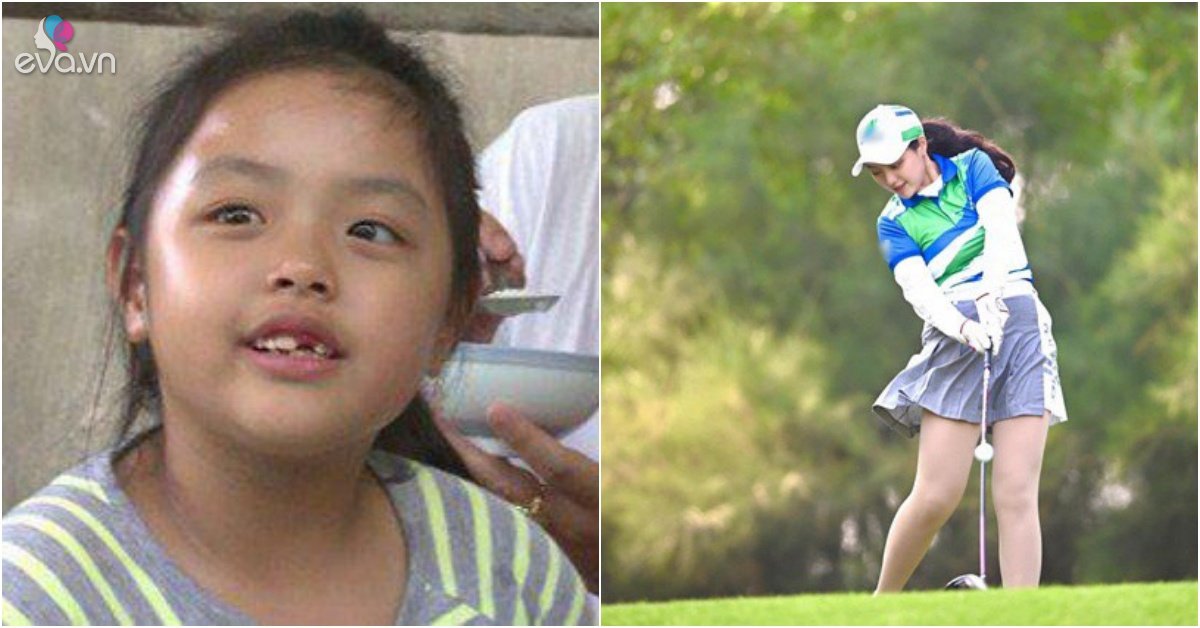 The beautiful Vietnamese girl in “Daddy” where are we going?  now long legs play golf luxuriously, as pretty as hotgirl