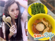 Bếp Eva - Hiền Thục tự khen "giỏi dữ dằn" khi nấu bún nhưng dân mạng nhìn mãi chả thấy bún đâu
