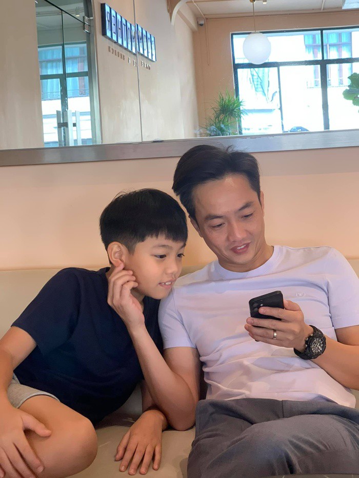 12-year-old son Cuong Do is big, inheriting Ho Ngoc Ha's high genes - 6
