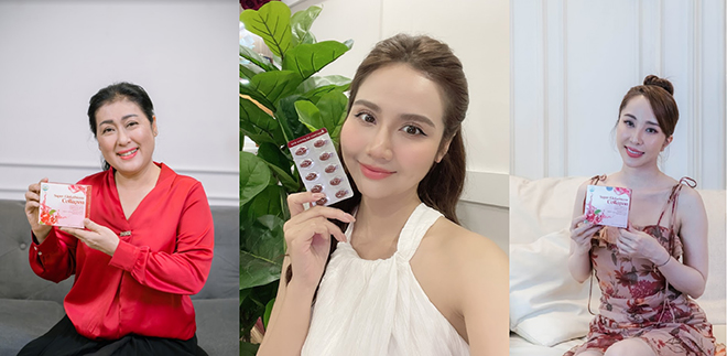 glutathione của nga DV Quỳnh Nga, Huyền Lizzie, Thanh Thủy đồng loạt khen ngợi viên uống Saejin White Super Option:30 vege capsules Glutathione Disulfide - an b2b20