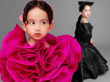 Con gái Đỗ Mạnh Cường tròn 3 tuổi xinh như con tiên, bố tặng cả núi váy áo ăn mừng