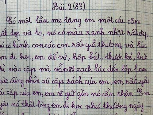 Bài văn giới thiệu đồ dùng học tập của học sinh tiểu học khiến cư dân mạng bật cười