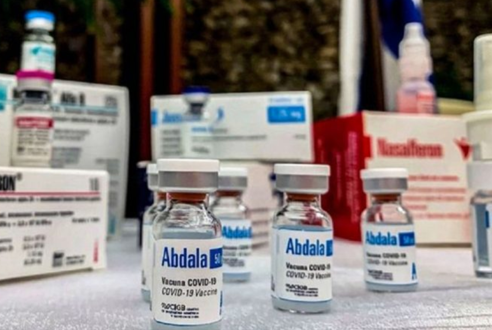 Vaccine ngừa COVID-19 Abdala của Cuba đã được triển khai tiêm cho trẻ trên 2 tuổi. Ảnh: CIBG Cuba