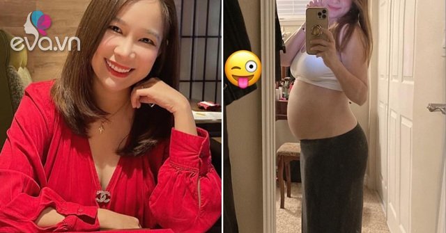 Duy Uyen, the Eye of Ngoc group, showed off her beauty while pregnant in the US for the first time, her mother U40 surprised