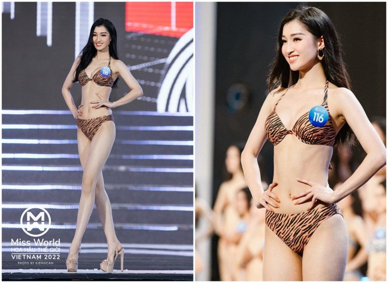 The contestants amp;#34;extremely good amp;#34;  of Miss World Vietnam: Her waist is smaller than Ngoc Trinh, she is 1m85 - 5 . tall