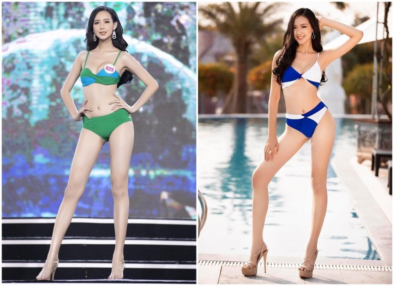 The contestants amp;#34;extremely good amp;#34;  of Miss World Vietnam: Her waist is smaller than Ngoc Trinh, she is 1m85 - 12 . tall