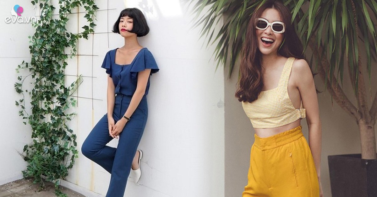 4 cool shirt styles that are super suitable for high-waisted pants, she pinned it right away for an excellent summer style