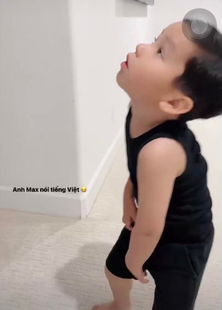 Pham Huong quietly gave birth to a son in the US, the boy's Vietnamese pronunciation was super standard - 1