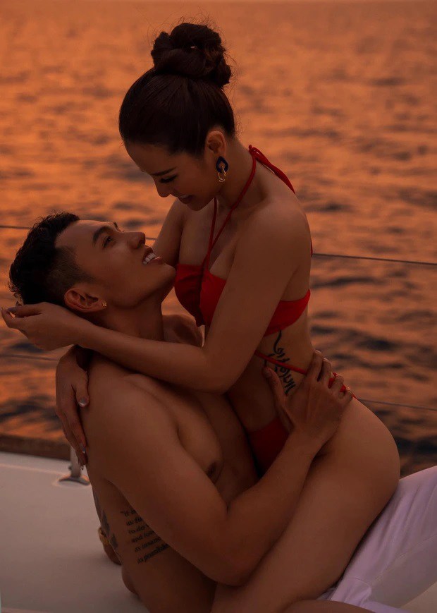 Phuong Trinh Jolie and her young husband were wrapped in tangerines on the yacht, showing off her figure that made people forget to give birth - 3