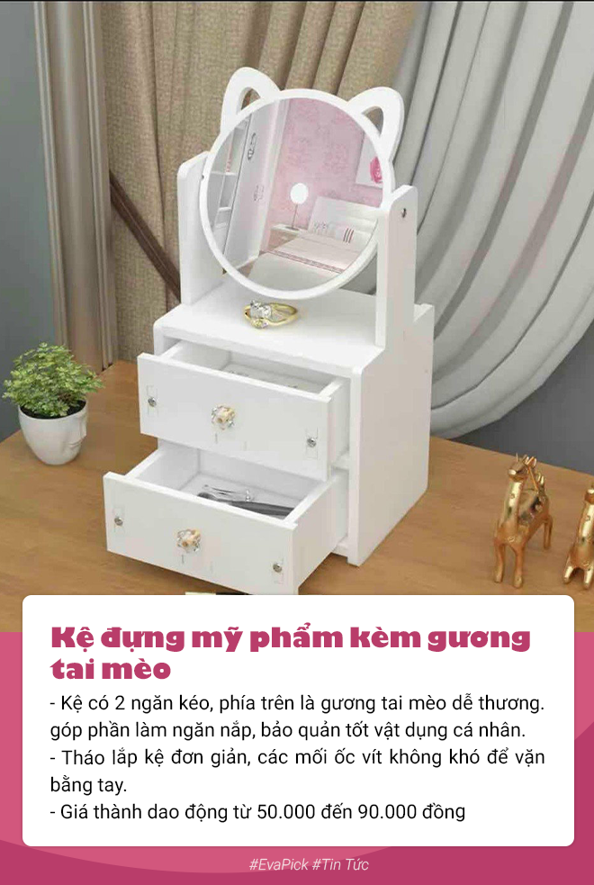 5 chiếc kệ đựng mỹ phẩm giá từ vài chục nghìn đến dưới 500.000 đồng hấp dẫn phái đẹp - 4