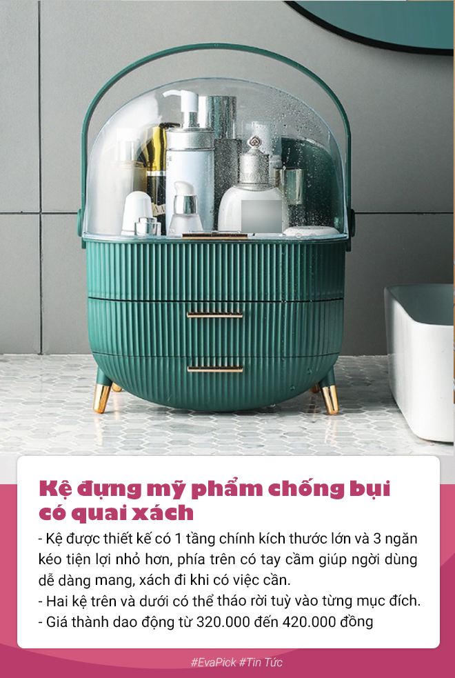 5 chiếc kệ đựng mỹ phẩm giá từ vài chục nghìn đến dưới 500.000 đồng hấp dẫn phái đẹp - 5