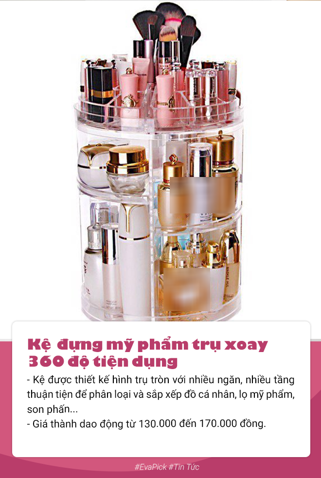 5 chiếc kệ đựng mỹ phẩm giá từ vài chục nghìn đến dưới 500.000 đồng hấp dẫn phái đẹp - 1