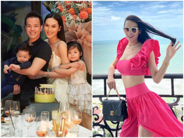 Sinh 2 con cùng đại gia mía đường lớn hơn 16 tuổi, Hoa hậu 9X bị hiểu nhầm là trà xanh