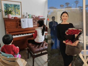 Cựu Hoa hậu Thế giới Trương Tử Lâm: Có 2 công chúa đáng yêu, bất ngờ nhất là ông xã