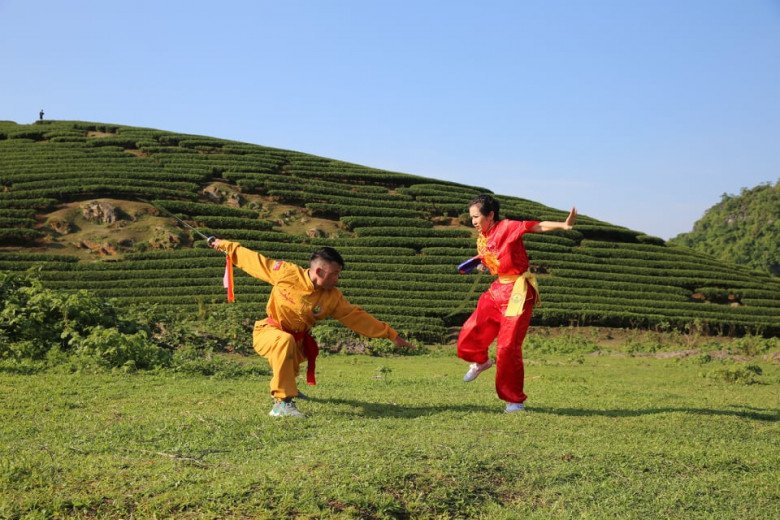 Câu chuyện cô gái vàng wushu được tái hiện trong MV Tự hào Việt Nam.