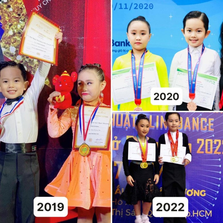 Khanh Thi Phan Hien's son is as talented as his parents, winning 8 gold medals in the sport dance competition - 5