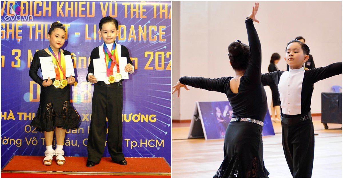 Khanh Thi Phan Hien’s son is as talented as his parents, winning 8 gold medals in the sport dance competition