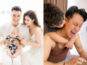 Giải trí - Việt Anh than mệt khi trông con trai 30kg, bị vợ cũ nghi ngờ phải thanh minh vội vàng