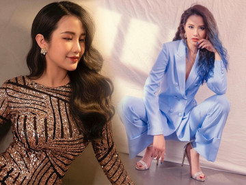 Mẹ bỉm Primmy Trương nhuộm tóc highlight, gẩy sợi xanh sợi tím