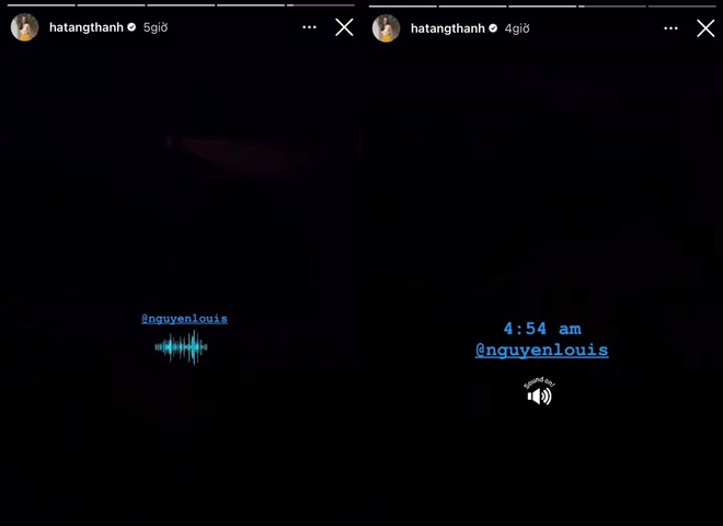 Tăng Thanh Hà đăng hẳn 2 clip ghi lại tiếng ê a của con trai cưng khi trời chưa sáng, réo cả tên chồng vào.