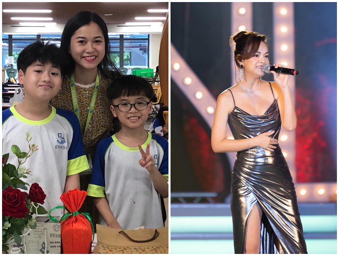The little daughter of Dong Nhi Ong Cao Thang noticed that the boys were prettier than her parents - 11